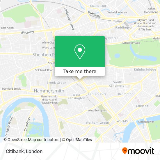 Citibank map
