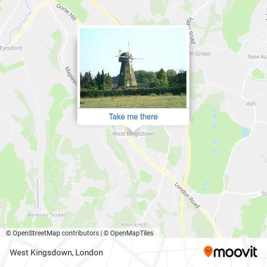 West Kingsdown map