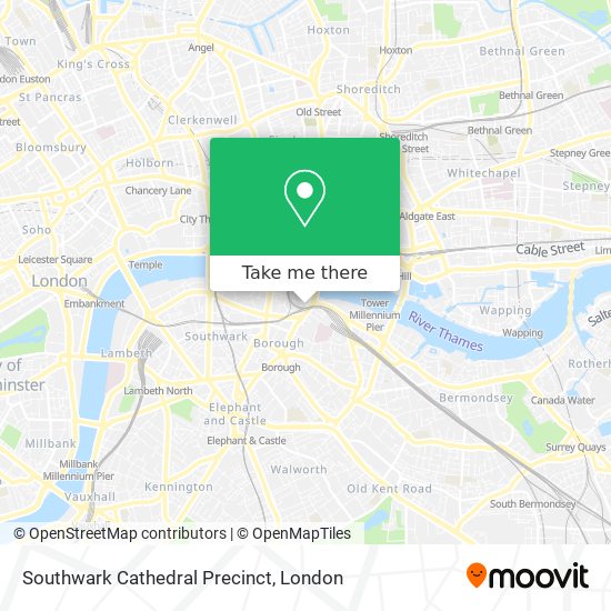 Southwark Cathedral Precinct map