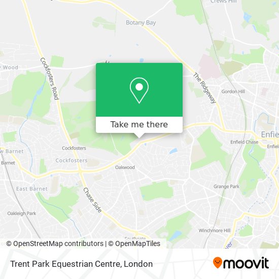 Trent Park Equestrian Centre map