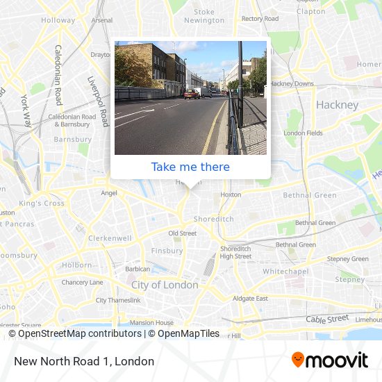 New North Road 1 map