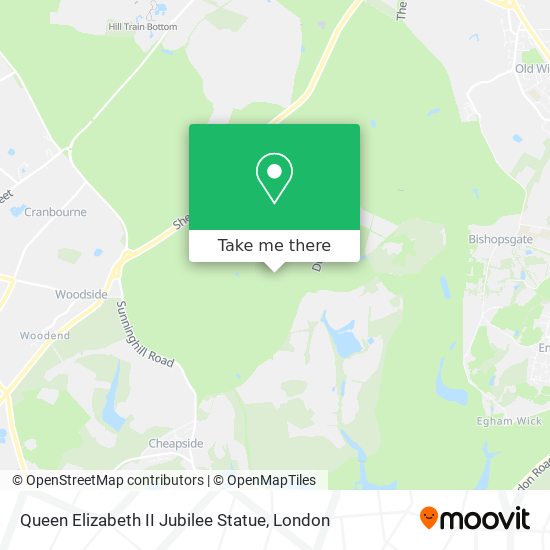 Queen Elizabeth II Jubilee Statue map