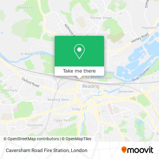 Caversham Road Fire Station map