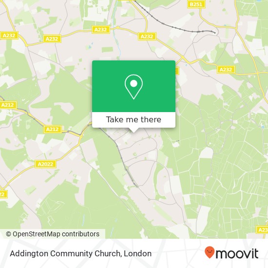 Addington Community Church map