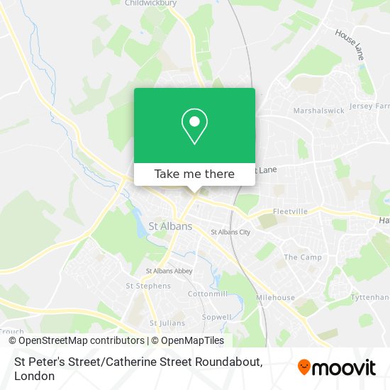 St Peter's Street / Catherine Street Roundabout map