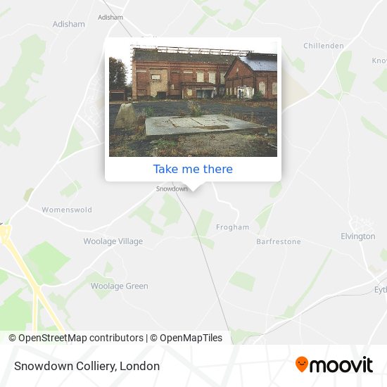Snowdown Colliery map