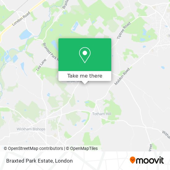 Braxted Park Estate map
