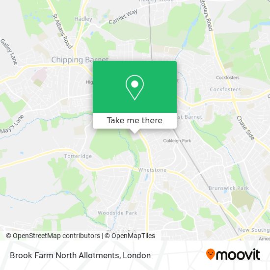 Brook Farm North Allotments map