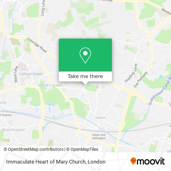 Immaculate Heart of Mary Church map