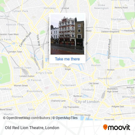 Old Red Lion Theatre map