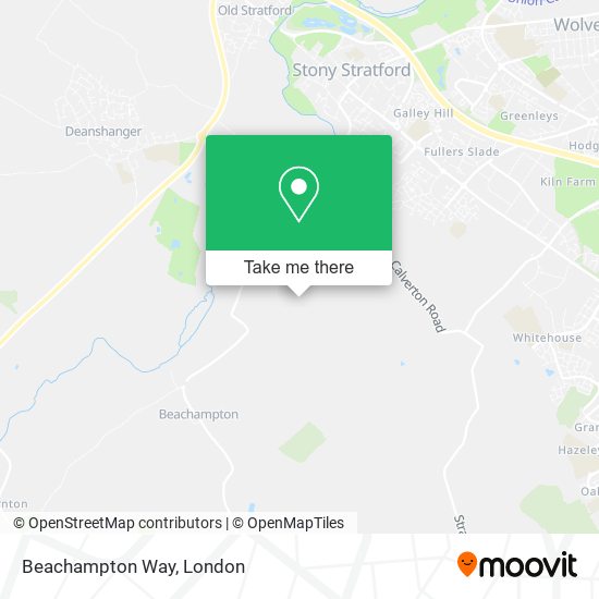 Beachampton Way map