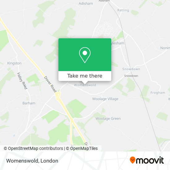Womenswold map