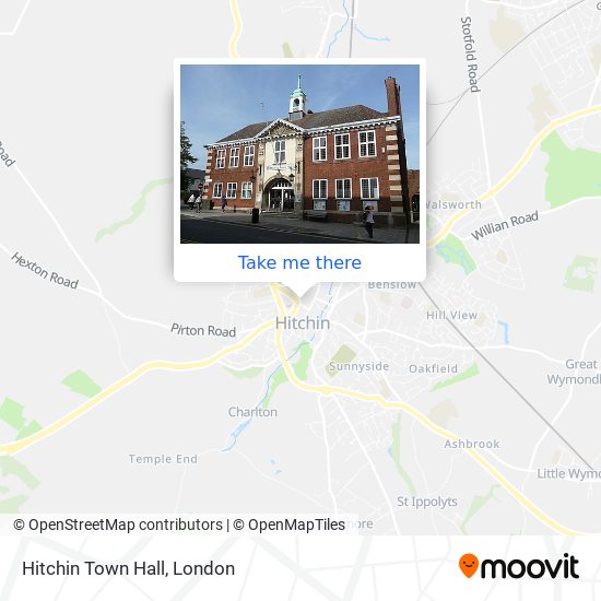 Hitchin Town Hall map