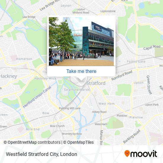 Westfield Stratford City map