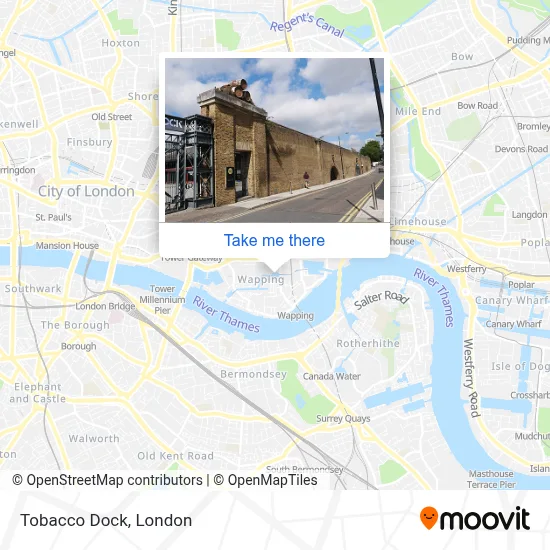 nearest train station to tobacco dock How to Get to Tobacco Dock in Wapping by Bus, Train, Tube or DLR?