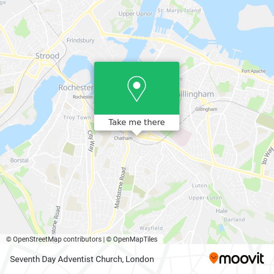Seventh Day Adventist Church map