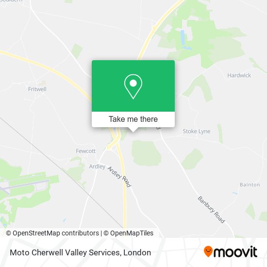 Moto Cherwell Valley Services map