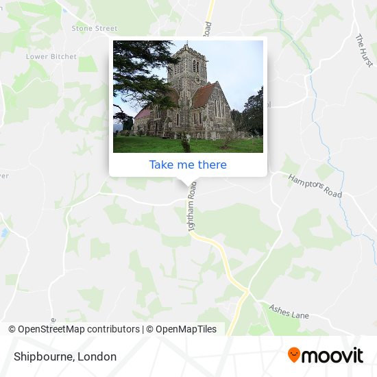 Shipbourne map