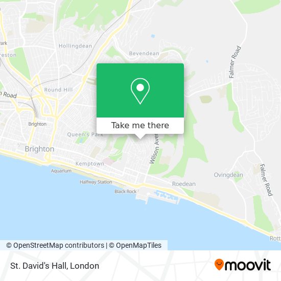 St. David's Hall map