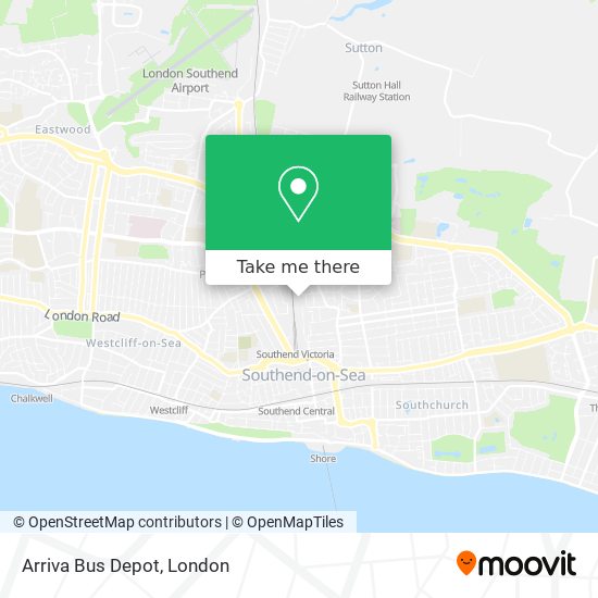 Arriva Bus Depot map