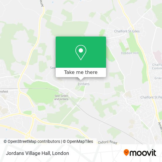 Jordans Village Hall map