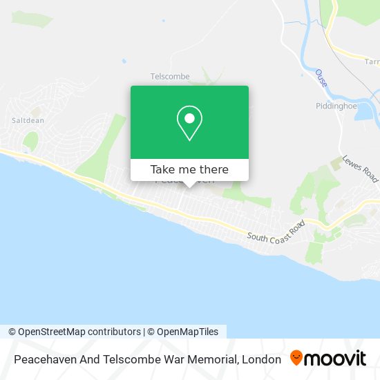 Peacehaven And Telscombe War Memorial map