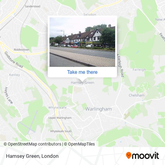 Hamsey Green map