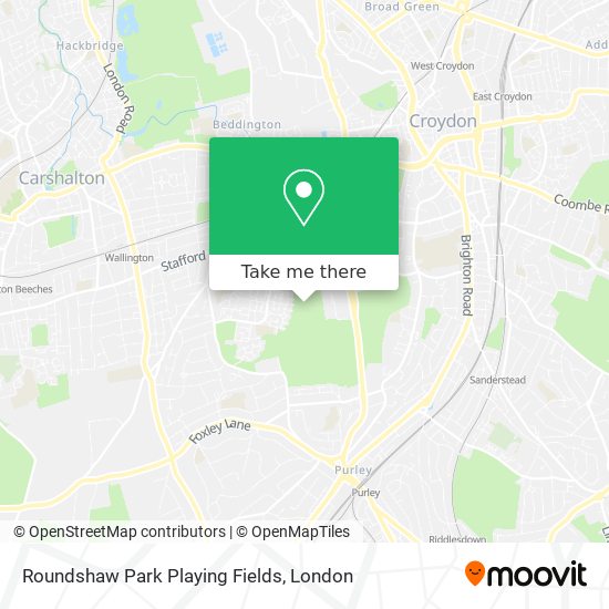 Roundshaw Park Playing Fields map