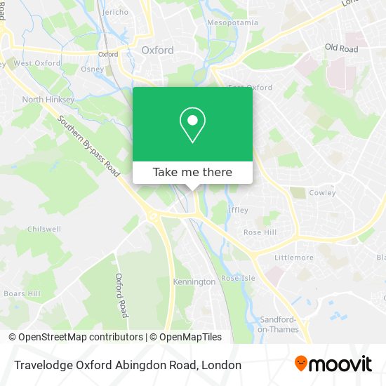 Travelodge Oxford Abingdon Road map