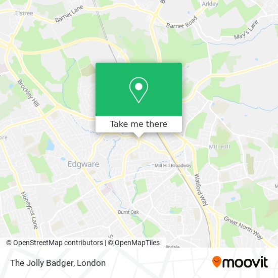 The Jolly Badger map