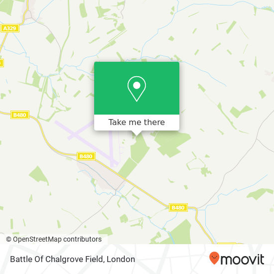 Battle Of Chalgrove Field map