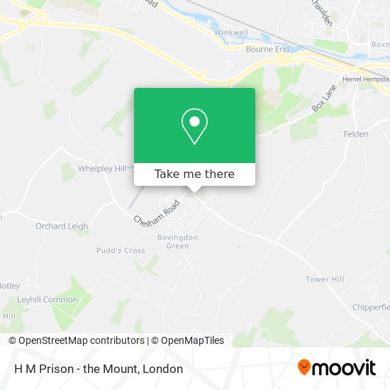 H M Prison - the Mount map