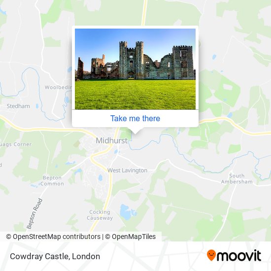 Cowdray Castle map