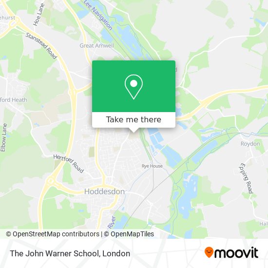 The John Warner School map