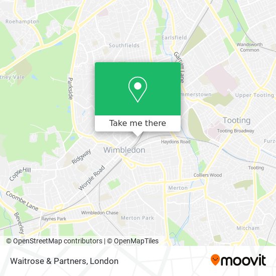 Waitrose & Partners map