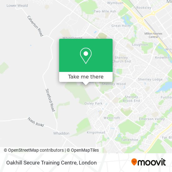 Oakhill Secure Training Centre map