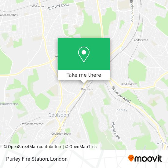 Purley Fire Station map