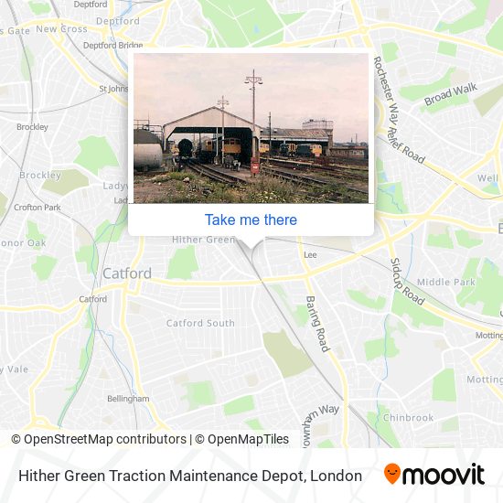 Hither Green Traction Maintenance Depot map