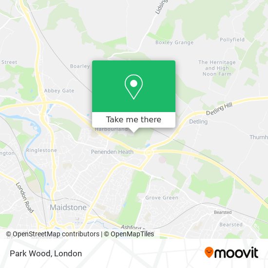 Park Wood map