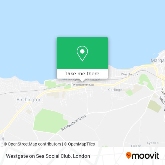 Westgate on Sea Social Club map