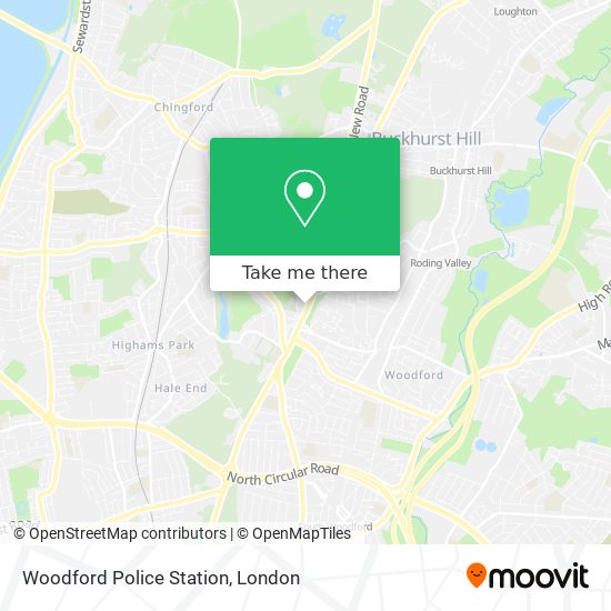Woodford Police Station map