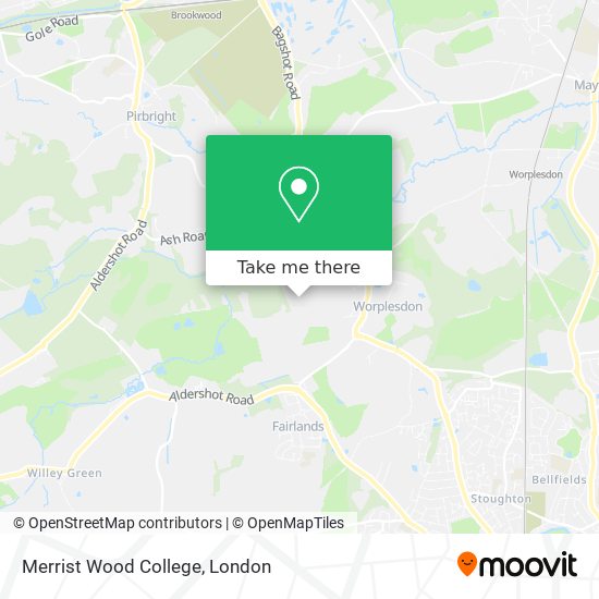 Merrist Wood College map