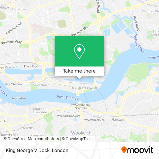 King George V Dock map