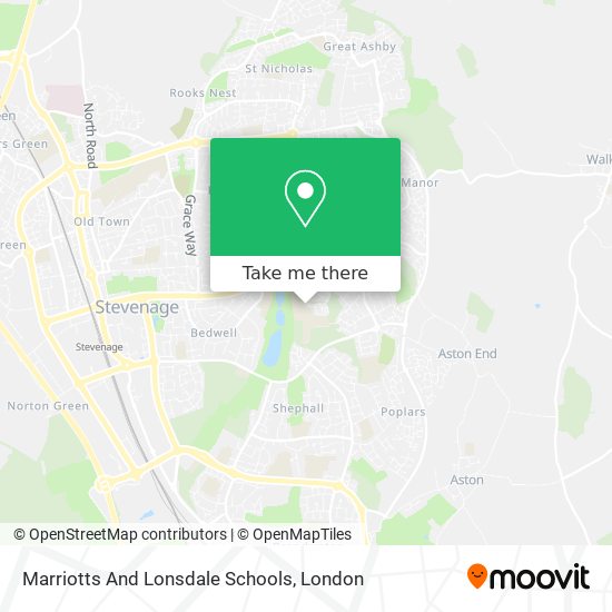 Marriotts And Lonsdale Schools map
