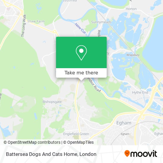 Battersea Dogs And Cats Home map