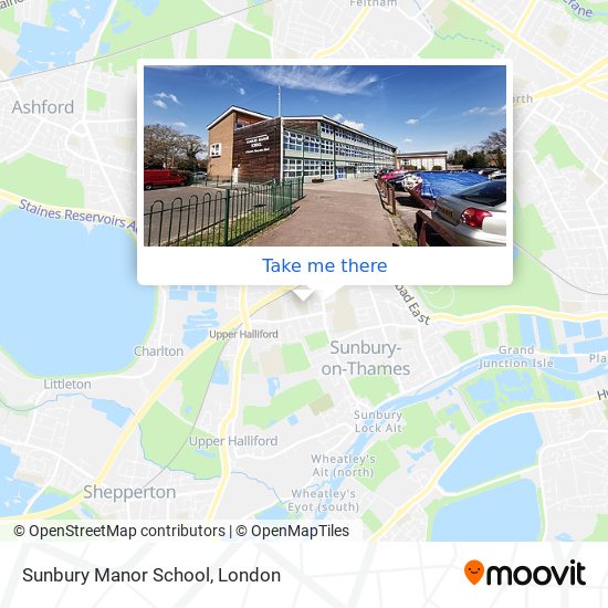 Sunbury Manor School map