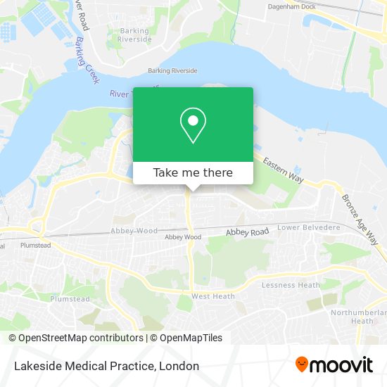 Lakeside Medical Practice map