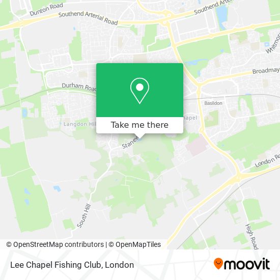 Lee Chapel Fishing Club map