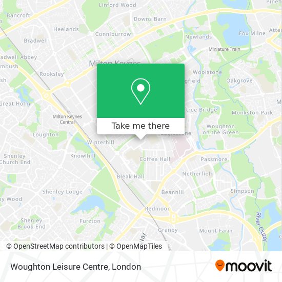 Woughton Leisure Centre map