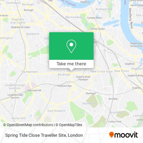 Spring Tide Close Traveller Site map